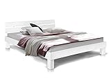 Massivholzbett Pumba Holzbett Doppelbett, Material Massivholz, Made in Germany, 160x200 cm, W