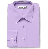 Herren-Kleid, Regular & Slim Fit, langärmelig, einfarbig, für Herren -  Violett -  38.1 cm  Hals 81.28 cm  /83.82 cm  Ä