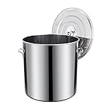 Heavy Gemüsetopf Großer Kochtopf, Edelstahl Stock Pot mit Deckel, Edelstahl Stock Pot Home Brew Pot Kochtopf (Size : 31 * 30cm(21L))