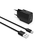 Superer AC-Ladegerät Passend für Amazon Kindle Paperwhite E-Reader Tablet Micro-USB Netzteil Netzstecker Ladekabel Charger Adapter 5V2A 10W 1.5M