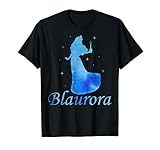 Blaurora Lustiges Aquarell Blau Alkohol Saufen Trinken T-S