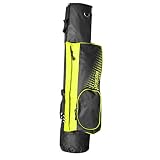 LONGRIDGE Unisex-Adult 5' Pencil Golf Bag, schwarz/Limette, ONE S