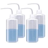 4 Stück 500ml Spritzflasche Laborflasche Waschflasche, Squeeze Flasche aus Kunststoff für Gartenarbeit, Industrie, Labor und C