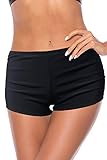 Angelsin Damen Trfntg102729 Badehose, Schwarz, L