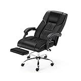 FMHCTN Bürostuhl Büro Chef Stuhl Ergonomischer Computer Drehstuhl Stuhl Haushaltssessel Liegender Schreibtischstuhl für Büroangestellte & Studenten Schreib