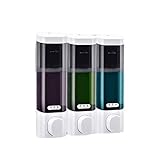 LKKPT Seifenspender für Badezimmer, Wandmontage, für Badezimmer, Hotel, Shampoo, Duschgel, 300 ml, 3 Stück