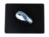 DELMON VARONE - Personalisierbares Mauspad aus Novapell Kunstleder Schwarz - Design Mousepad mit Rutschfester Rückseite aus Vlies - Elegante Computer Maus Unterlage für Büro und Gaming p