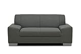 DOMO Collection Alisson Sofa, 2er Couch, 2-Sitzer, 2er Garnitur, 164x83x75 cm, Polstergarnitur in g