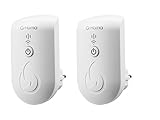 2er-Set G-Homa WiFi Alarmtonmelder für Rauchmelder, Hitzemelder oder Alarmmelder; erkennt die Alarmtöne - Information an Smartp