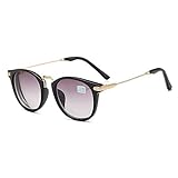 GEMSeven Metall Fertige Myopia Sonnenbrille Graue Linse Mit Diop