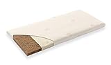 Träumeland Wiegenmatratze Naturwölkchen mit Bezug aus Bio-Baumwolle (kbA), Größe 90 x 40
