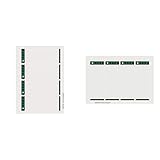 Leitz 16850085 Rückenschild selbstklebend PC, Papier, kurz, breit, 400 Stück, grau & Rückenschilder Breit Pc-Beschriftbar, g