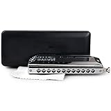 Harmonica, Chromatische Mundharmonika C-Taste, Geschenk-Mundharmonika Für Erwachsene, Anfänger, Kinder, Profis Und Studenten (Color : Silver, Style : 12 Holes 48 Tunes)