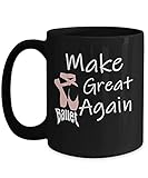 Kaffeetasse mit niedlichen, pinken Ballerina-S