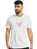 New Era Herren T-Shirts NBA Chicago Bulls Chain Stitch weiß XL