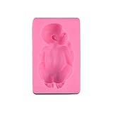 BESTonZON Baby Silikon Fondant Form Kuchenformen Silikonform Hitzebeständige für EIS Schokolade Cupcakes DIY (Rosa)