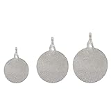 ANCLLO 3Pcs Silber Selbstrücksetzende Ziele Spinning Shooting Metal Target Plates S