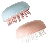 CUI Baby-Shampoo-massagegerät-bürste, Haarskalkt-massagegerät, Kopfmassagegerät, Silikon-Shampoo-Pinsel Für Erwachsene, Baby, Haustier(Size:2pcs,Color:B)