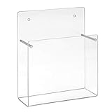 Din A6 Wandprospekthalter/Postkartenhalter im Hochformat aus Acrylg