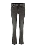 TOM TAILOR Damen 1029400 Alexa Straight Jeans, 10263-Black Stone Wash Denim, 31W / 32L