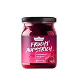 GymQueen Fruchtaufstrich Himbeere 235g, kohlenhydrat- und kalorienreduzierte Frucht-Marmelade, natürlich fruchtiger Aufstrich mit Top Nährwerten, zuckerarm und satte 49% F