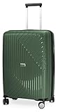 HAUPTSTADTKOFFER- TXL - extra Leichter Hartschalenkoffer, mittelgroßer Check-In Gepäck Rollkoffer 66 cm, Aufgabegepäck aus robustem Polypropylen, Dunkelgrü