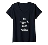 Damen Sei Pippi nicht Annika - Inspiration Spruch T-Shirt mit V