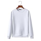 Sweatshirt Herren Rundhals Einfarbig Loose Pullover Herren Einfachheit Mode Neutraler Stil Sweatshirt Herren All-Match Täglich Paar-Outfit Komfortabel Klassisch Lassig Pullover H