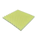 Schwarz Acoustic Foam, Akkustik Schaumstoffmatte mit Schwamm-Wandaufkleber Feuerhemmend, Wandbilder Schaum-Fliesen Breitbandabsorber für KTV Tonstudio Studio (Gelb)