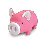 ELXSZJ XTZJ Süßes Sparschwein, Münzbank für Jungen und Mädchen, Kinderbrüthafte Geld Bank, Kinderspielzeug-Geschenk-Spar-Glanz. (Rosa)