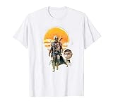 Star Wars The Mandalorian The Child Sunset Walk Portrait T-S