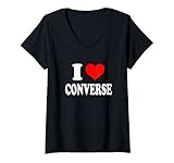 Damen Converse - Ich liebe Converse T-Shirt mit V