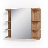 Vicco Badmöbel Set Fynn Eiche Anthrazit Bad Spiegel Unterschrank Badschrank Midischrank (Spiegelschrank)