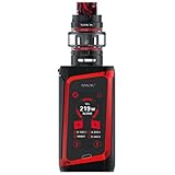 Original SMOK Morph 219W TC Starter Kit Eingebaute Mod mit 6ml TF Tank E-Zigarette Verdampfer Kein Nikotin (Schwarz und Rot)