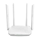 Tenda F9 WLAN Router 600 MBit/s (4x externe Antennen, 1x WAN,,3x LAN, Appsteuerung Appsteuerung , Beamforming+, WPS), Beamforming+, Access Point mode, Faster and more Reliable, weiß