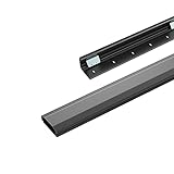 conecto Kabelkanal Aluminium mit 1x 40cm 3M Klebeband als Zubehör, schwarz SA-CC50797 50