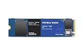 WD Blue SN550 500 GB M.2 PCIe NVMe SSD, mit bis zu 2400 MB/s Lesegeschwindigk