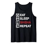 Eat Sleep Shisha Repeat Shisha Smoker Tank Top