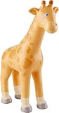 HABA 304754 - Little Friends – Giraffe, Tierfigur aus strapazierfähigem Kunststoff für lange Spielfreude, ab 3 J