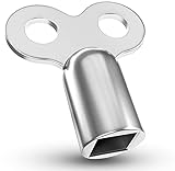 Universal-Heizungsschlüssel | wählbar: 2, 10, 50 Stück | robust | Entlüfter für alle Heizungen/Heizkörper | solide Entlüftungsschlüssel mit hochwertiger Zinklegierung - radiator key (1 Stück)
