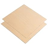 SHOUCAN Lindenholzplatten 45 × 45 cm Dicke 0,15-1 cm Geeignet Für DIY-Gebäudemodellteile,45×45×0.8cm 2p