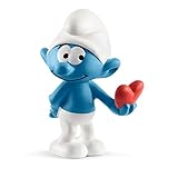 SCHLEICH 20817 - Schlumpf mit Herz, The Smurfs?, Mehrfarbig