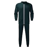 Herren Fitness Jogginganzug Sportanzug Trainingsanzug Herren Jogging Anzug Jacke Sport Hose Fitness Hoodie Hose Einfarbig Herren Jumpsuit Onesie Trainingsanzug Jogginghose Fitness Bekleidung