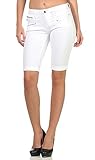 FREEMAN T.PORTER Belixa Super Stretch Shorts Femmes Weiss - M - Shorts/B