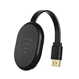 balikha Wireless HDMI Adapter 5G 2,4G HD Bildschirmfreigabe H.265 Tragbarer 128MB 1080P Geräteanschluss Projektor für Android PC Chrome Smartphone - SCHWARZ