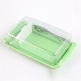 llddrz Butterdose Butterteller Durable Butter Dish Cheese Server Sealing Lagerhalter-Fach mit klaren Abdeckungen Küche Geschirr for Home Schneiden von Lebensmitteln Butterkasten Butter C