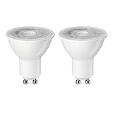 Amazon Basics LED-Leuchtmittel, GU10-Spots, 4,7 W (entspricht 50-W-Glühbirne), Warmweiß, nicht dimmbar, 2 Stück