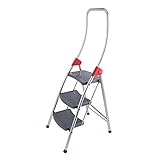 YHYH 3-Schritt-Leiter-Klappschritthocker Haushaltsleiter Mit Handläufen Und Breites Nicht Rutschiges Pedal Aluminium-Steplder (Color : 1pcs Ladder B)