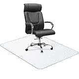 Bodenschutzmatte Bürostuhl Unterlage PVC Schreibtischunterlage Transparent Büro Computer Schützen rutschfest Haltbar 75 cm x 120 cm Perfekt für Hartboden Büro Zuhause Hartboden-Tepp