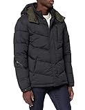 Scotch & Soda Herren Hooded Water-Repellent Puffer Jacket with Repreve Filling Anorak, Night 0002, XL